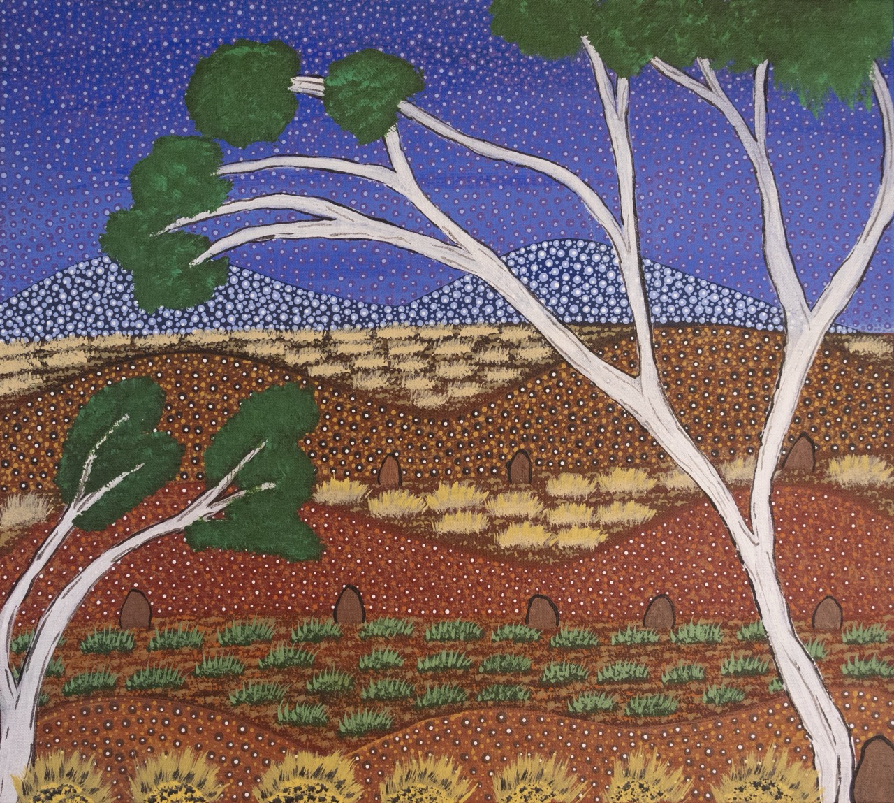 Jacinta Pula Morrison - Atyenh Amer Areyel Amper (My View of Country) - Painting - Jacinta Pula Morrison