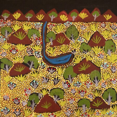 Susan Ngwarraye Philomac - Spring Creek - Painting - Susan  Ngwarraye Philomac