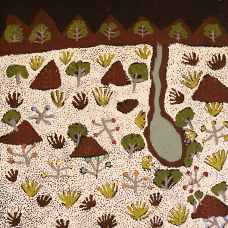 Susan Ngwarraye Philomac - Spring Creek - Painting - Susan  Ngwarraye Philomac