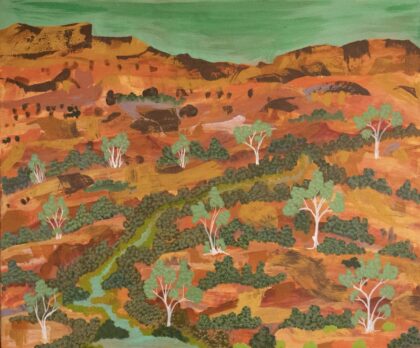 Elizabeth Ngwarraye Bonney - Tijamburra, My Homeland - Painting - Elizabeth Ngwarraye  Bonney