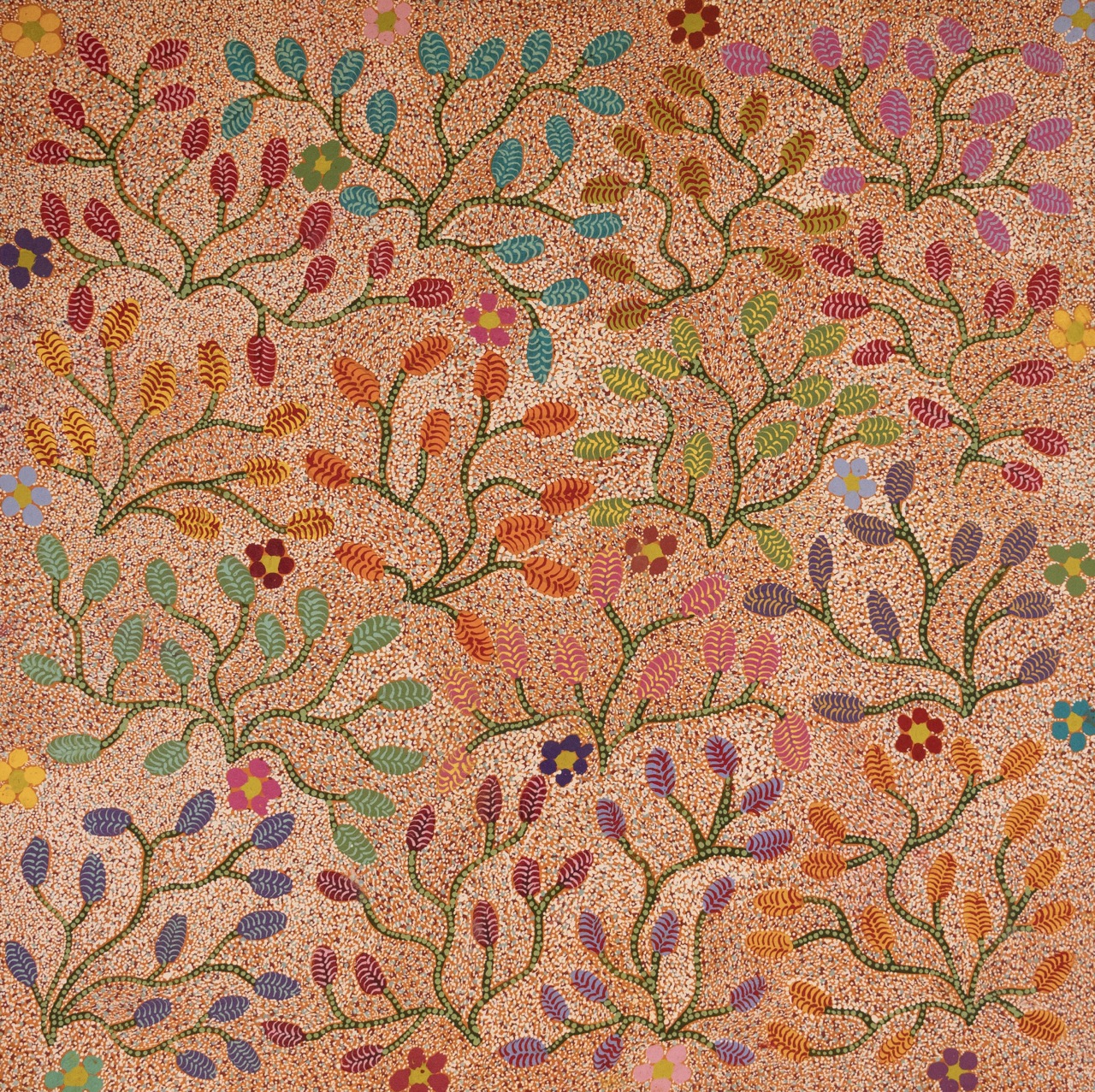 Edie Kemarre Holmes - Arratherrk (Bush Flower) - Painting - Edie Kemarre Holmes