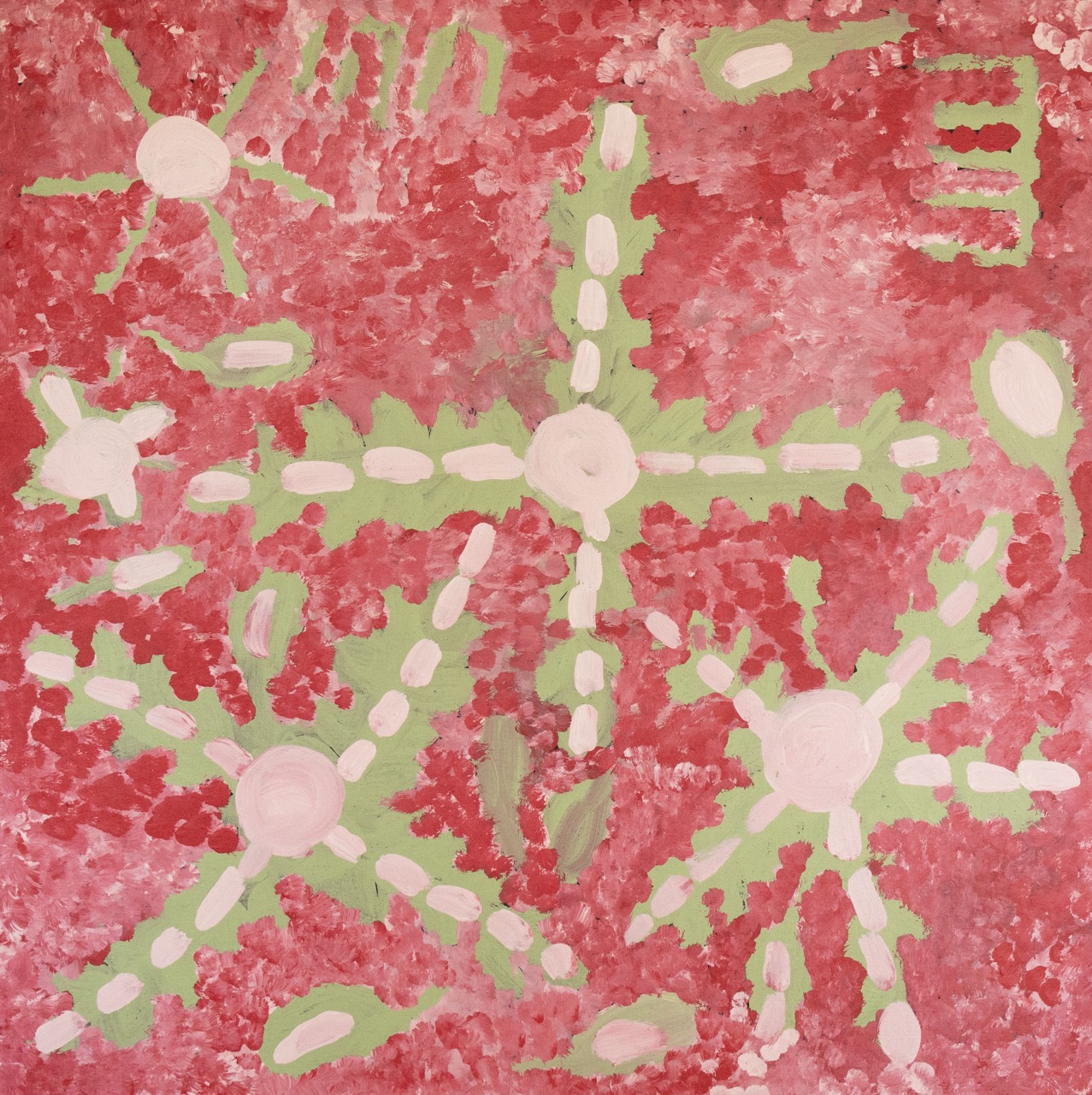 Maisie Petyarre Bundey - Artna Tyap (Bush Tucker) - Painting - Maisie Petyarre  Bundey