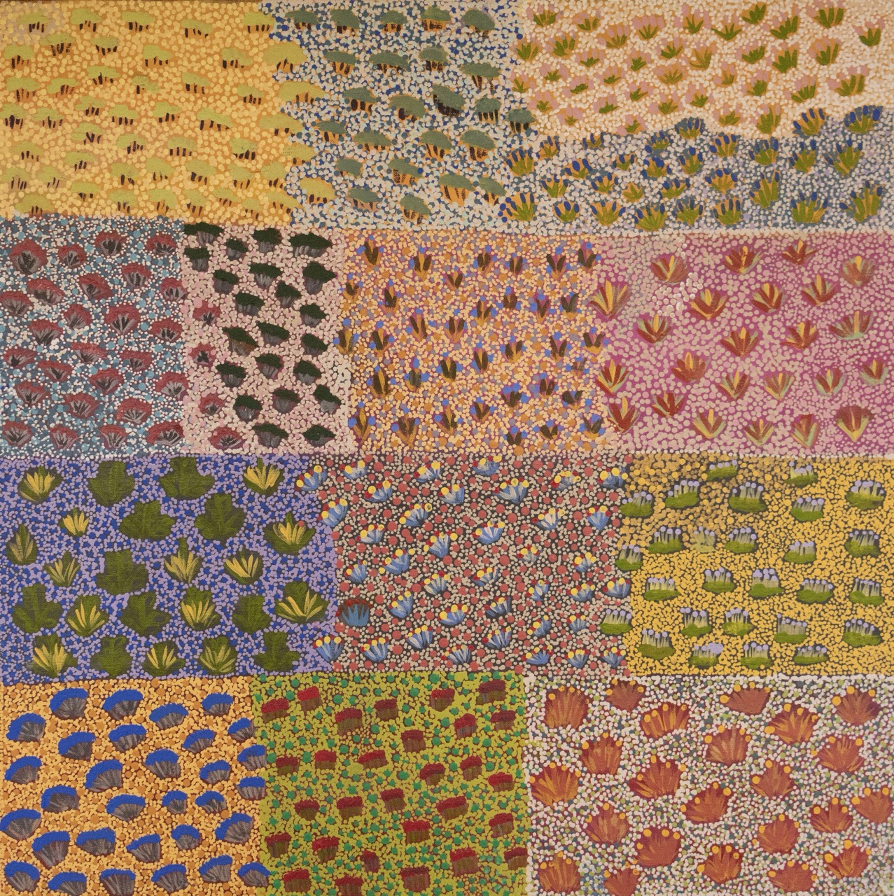 Shardia Kemarre Holmes - Alpeyt Alpeyt (Flowers Blooming) - Painting - Shardia Kemarre Holmes