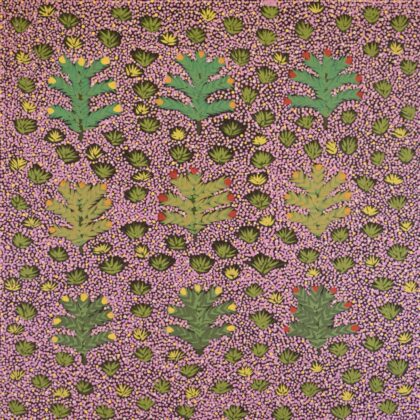 Louise Pula Luck - Artna Alpeyt (Bush Flowers) - Painting - Louise Pula Luck