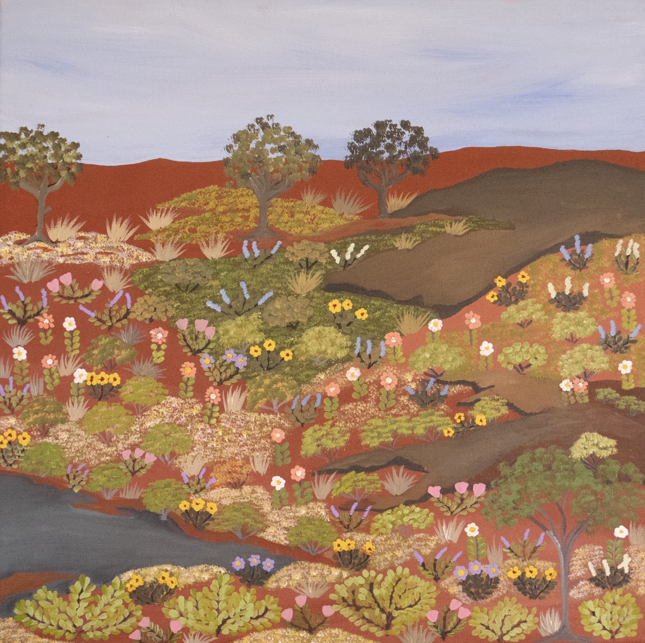 Kathleen Nanima Rambler - Alkerinp Apmer (Distant Place) - Painting - Kathleen Nanima Rambler