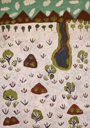 Susan Ngwarraye Philomac - Spring Creek - Painting - Susan  Ngwarraye Philomac