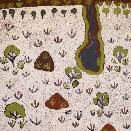 Susan Ngwarraye Philomac - Spring Creek - Painting - Susan  Ngwarraye Philomac