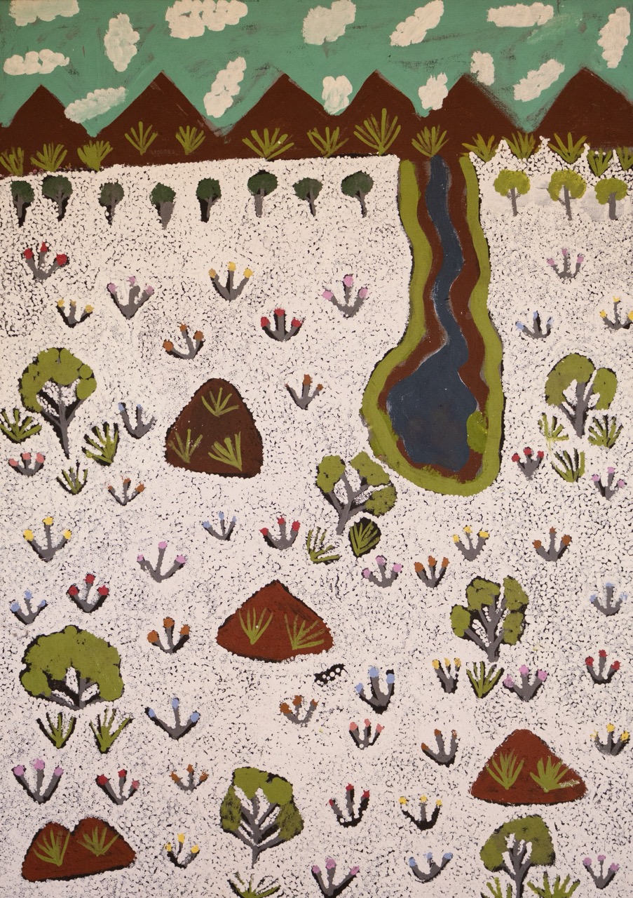 Susan Ngwarraye Philomac - Spring Creek - Painting - Susan  Ngwarraye Philomac