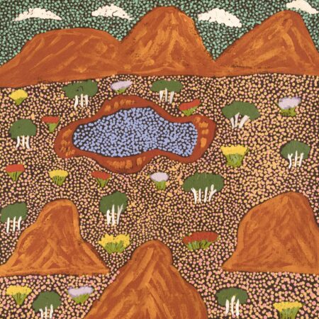 Louise Pula Luck - Artna Alpeyt (Bush Flowers) - Painting - Louise Pula Luck