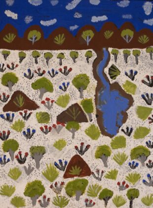 Susan Ngwarraye Philomac - Spring Creek - Painting - Susan  Ngwarraye Philomac