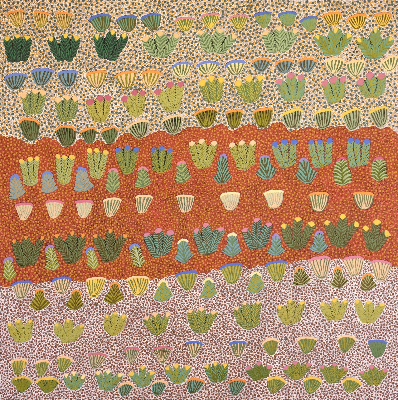 Daisy Kemarre Moss - Atyenh Amey Amper (My Mother's Country) - Painting - Daisy Kemarre Moss