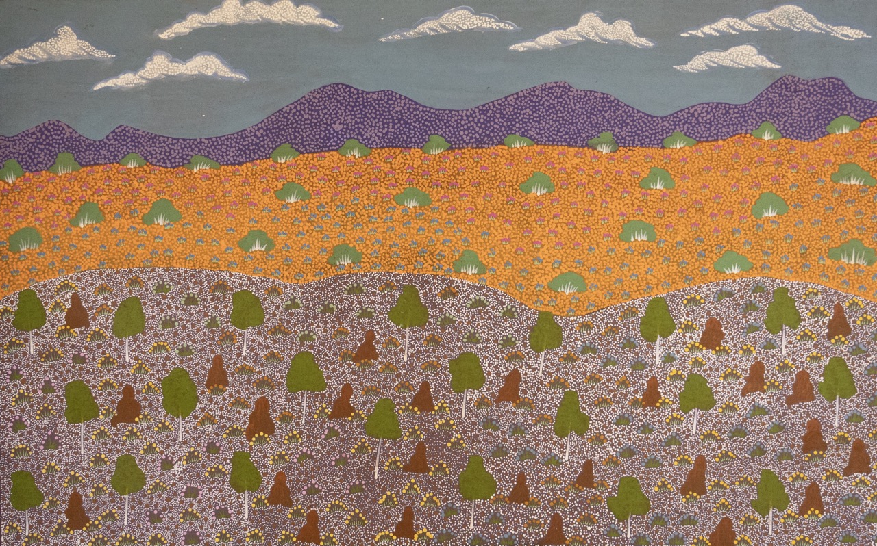 Jerome Ngwarraye Petrick - Atyenh Amper - (My Country) - Painting - Jerome Ngwarraye Petrick