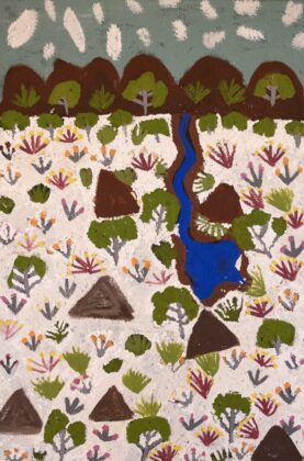 Susan Ngwarraye Philomac - Spring Creek - Painting - Susan  Ngwarraye Philomac