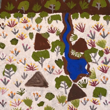 Susan Ngwarraye Philomac - Spring Creek - Painting - Susan  Ngwarraye Philomac
