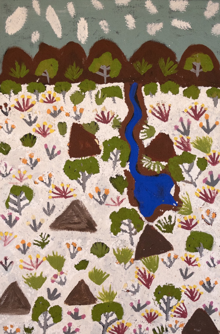 Susan Ngwarraye Philomac - Spring Creek - Painting - Susan  Ngwarraye Philomac