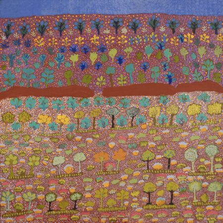 Rosie Kemarre Morton - Atyenh Aknyey Amper (My Father's Country) and Bush Medicine - Painting - Rosie Kemarre Morton