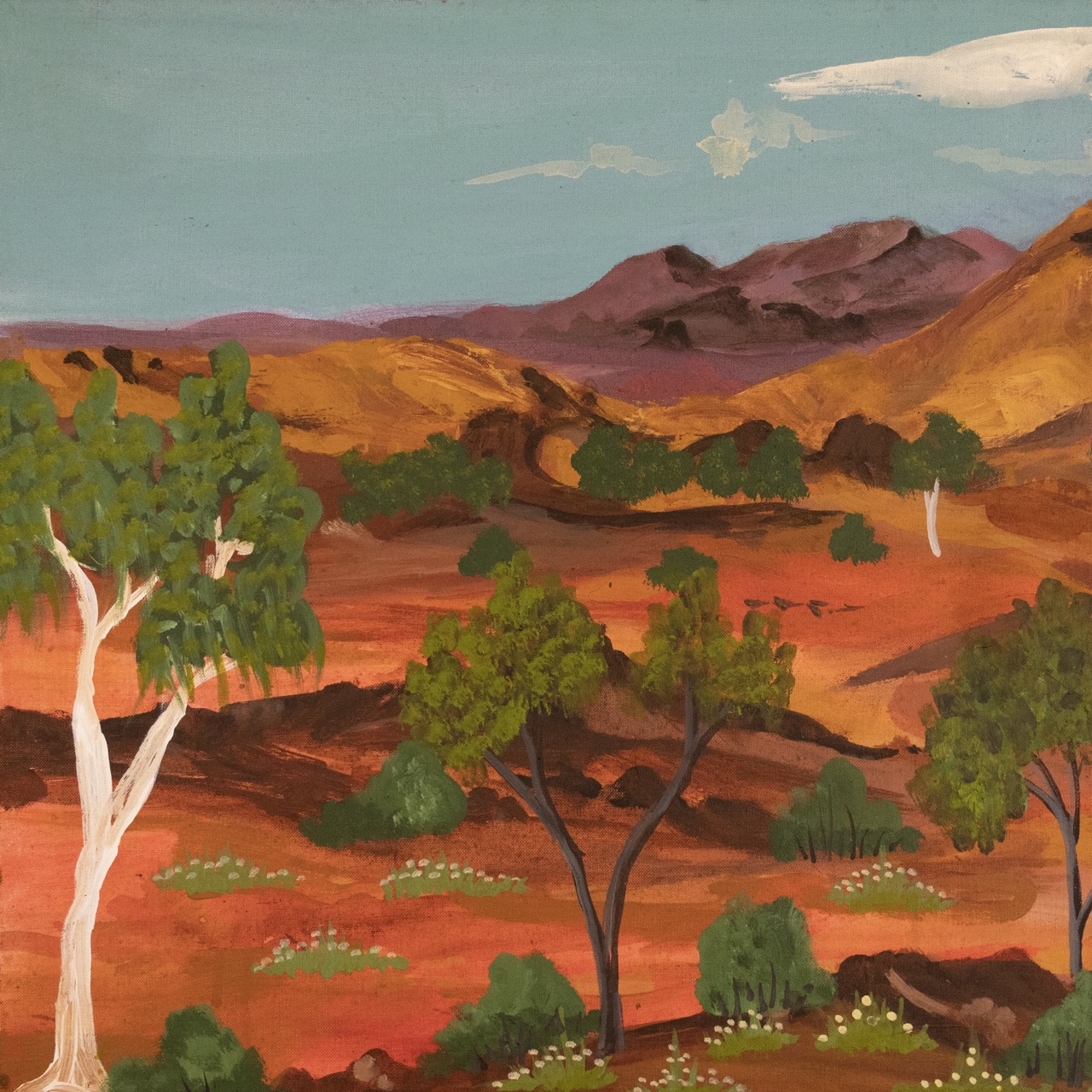Elizabeth Ngwarraye Bonney - Tijamburra, My Homeland - Painting - Elizabeth Ngwarraye  Bonney