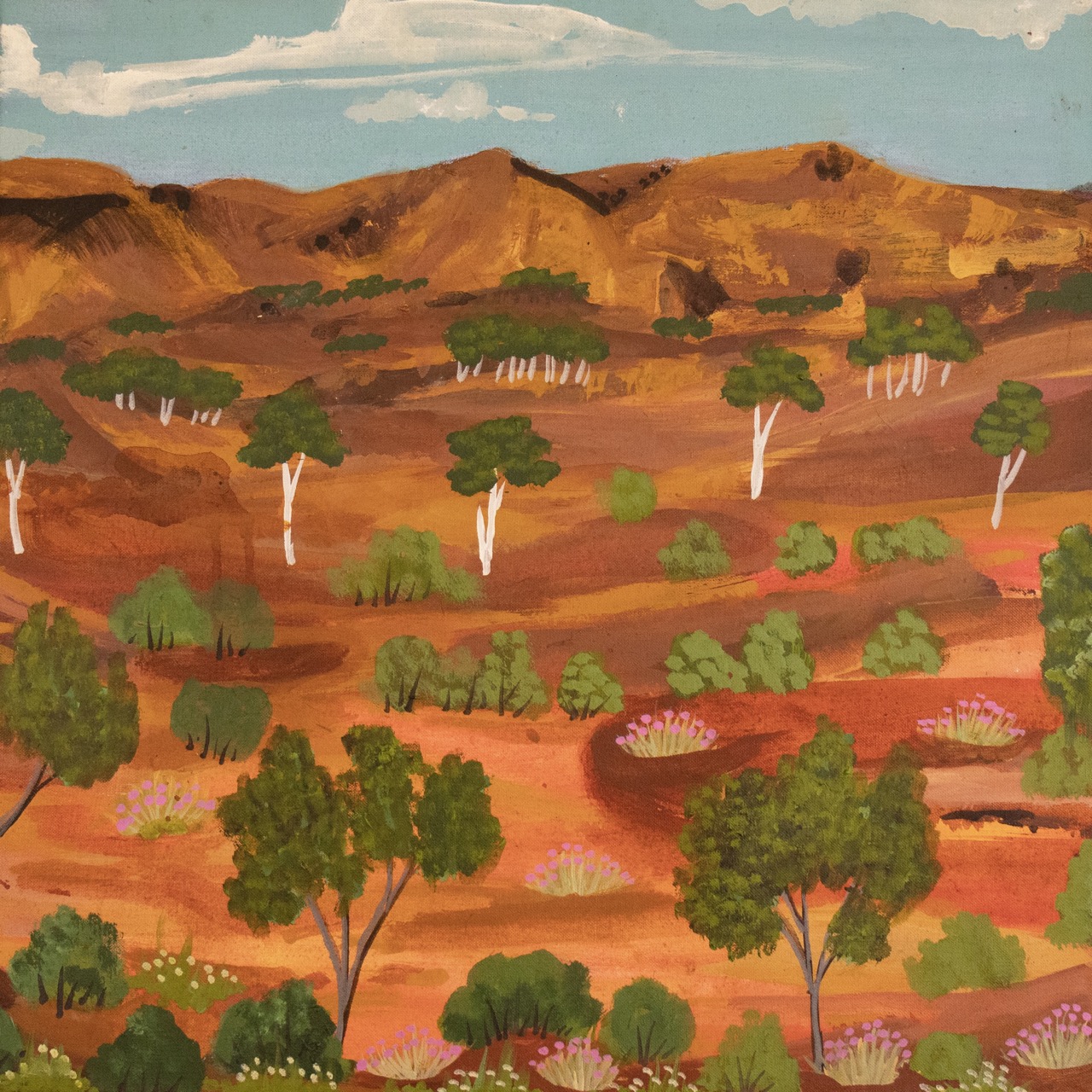 Elizabeth Ngwarraye Bonney - Tijamburra, My Homeland - Painting - Elizabeth Ngwarraye  Bonney