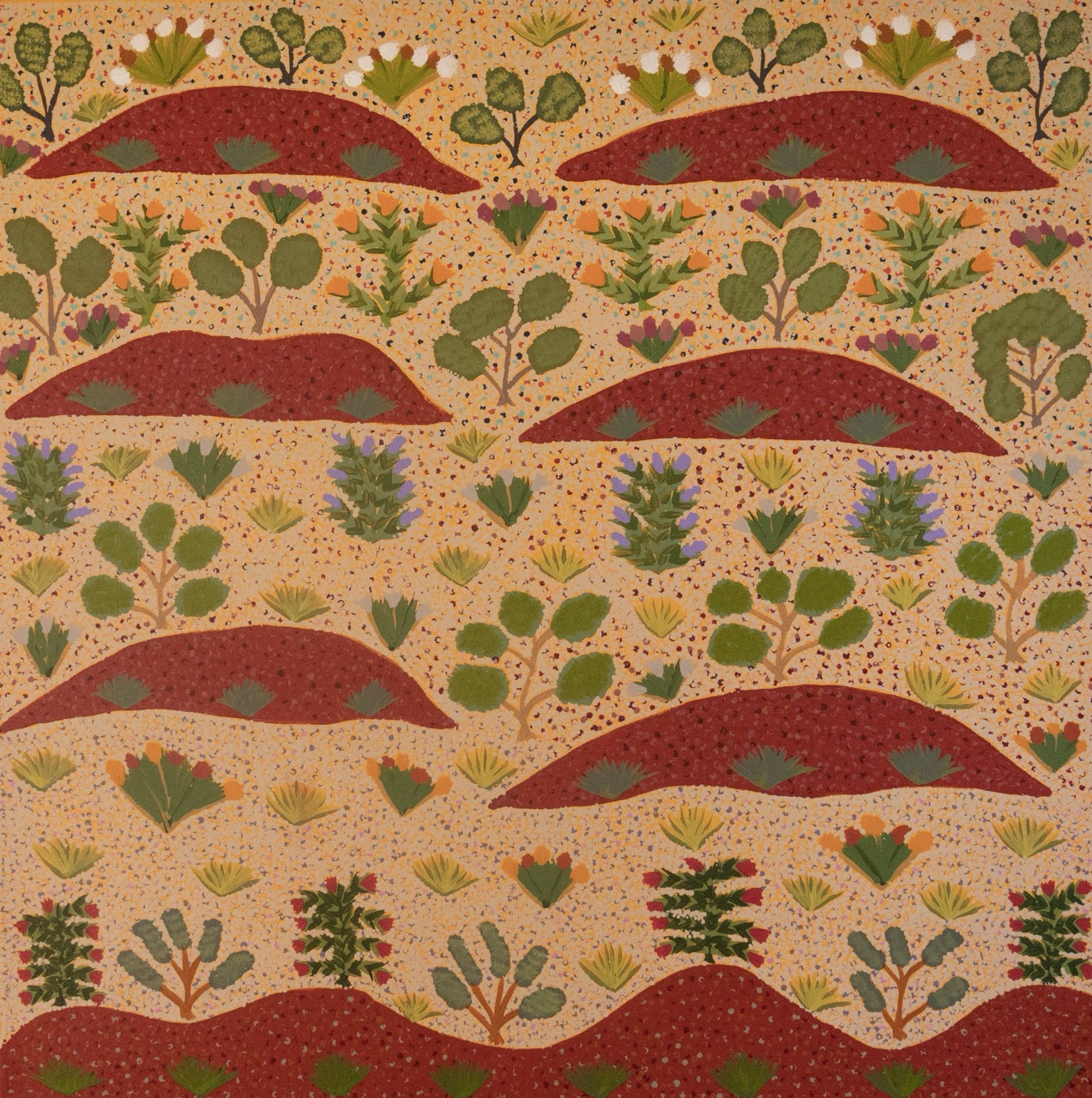 Robina Pitjara Jones - Atyenh Amper (My Country) - Painting - Robina Pitjara Jones