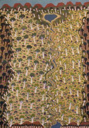 Denise Ngwarraye Bonney - Tijamburra, My Grandmothers Country - Painting - Denise Ngwarraye Bonney