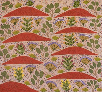 Robina Pitjara Jones - Atyenh Amper (My Country) - Painting - Robina Pitjara Jones