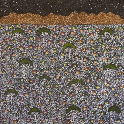 Teleisha Pula Ross - Atyenh Amer Areyel Amper (My View of Country) - Painting - Teleisha Pula Ross