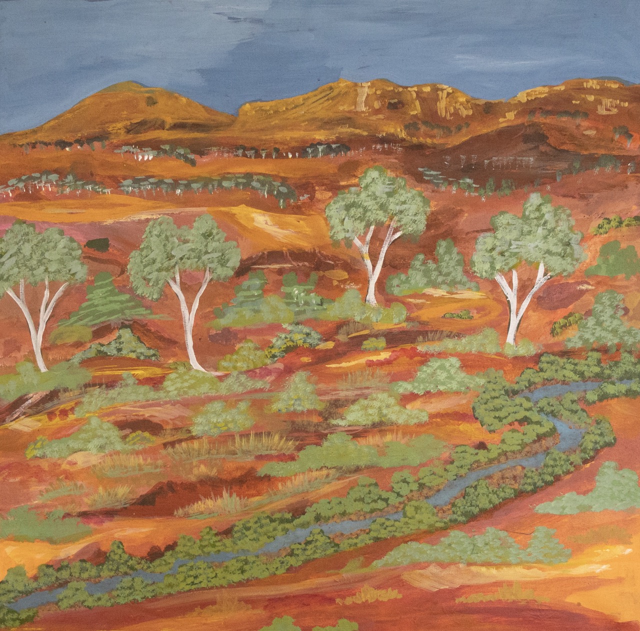 Elizabeth Ngwarraye Bonney - Bush Tobacco - Painting - Elizabeth Ngwarraye  Bonney
