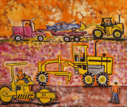 Kelvin Kemarre Ladd - Road Works - Painting - Kelvin Kemarre Ladd