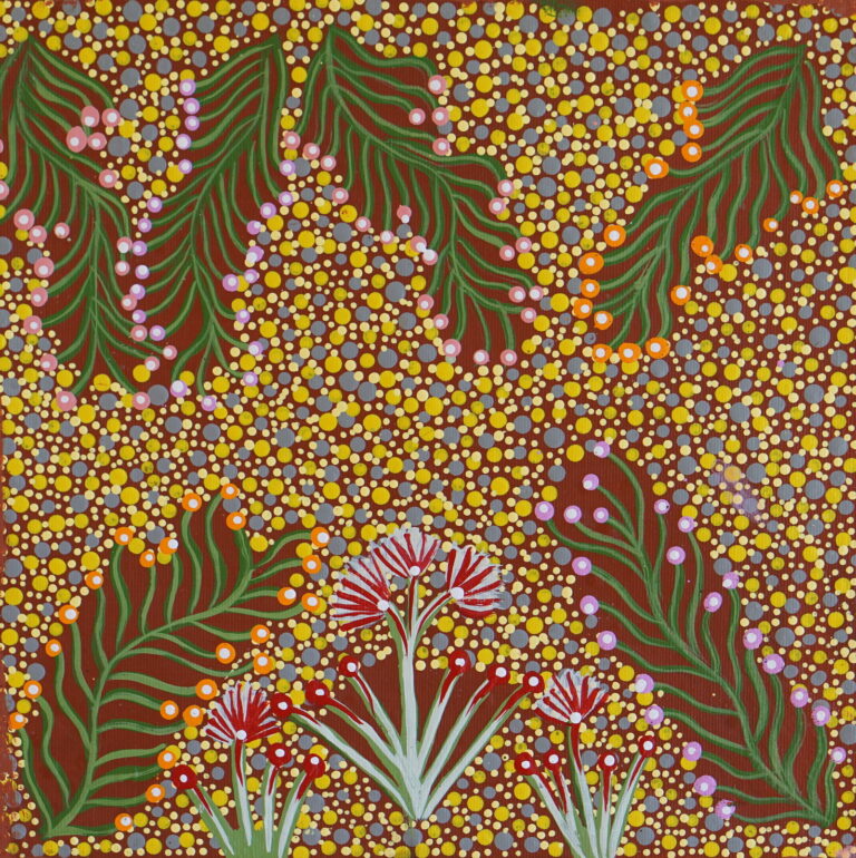 Bush Flowers - Painting - Una Pula Beasley