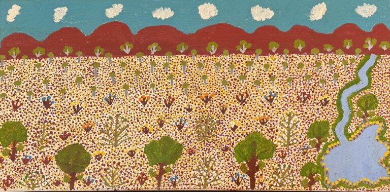 View Of Country - Painting - Susan  Ngwarrarye Philomac