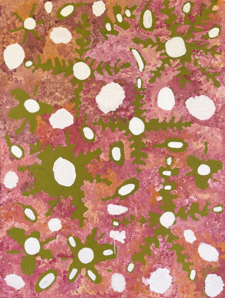 Maisie Petyarre Bundey - Bush Tucker - Painting - Maisie Petyarre  Bundey